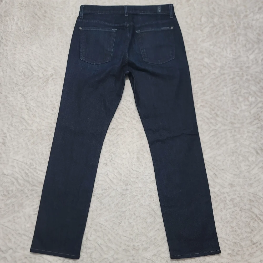 7 Seven For All Mankind Adrien Jeans Size 30 Men's Dark Wash - Picture 4 of 14